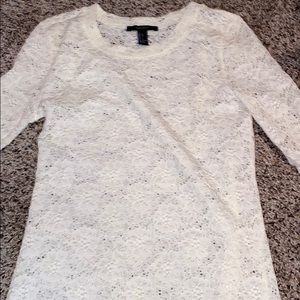White lace top